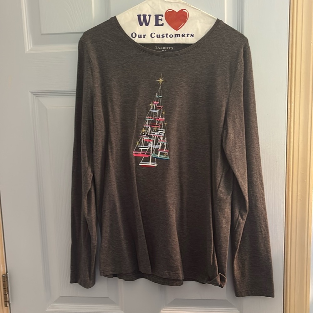 Grey long sleeve top